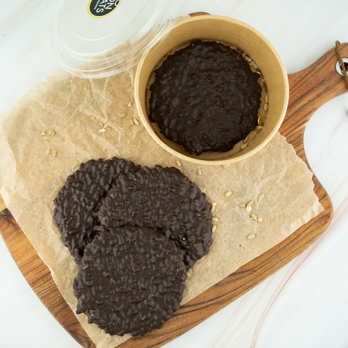 Crispy crackers met chocolade Crispy crackers met chocolade