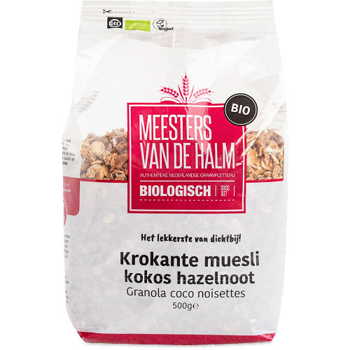 Krokante muesli kokos hazelnoot Krokante muesli kokos hazelnoot