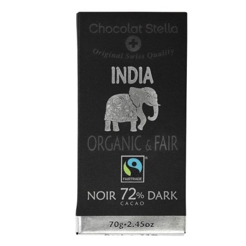 Chocolat Stella pure chocoladereep 72% Chocolat Stella pure chocoladereep 72%